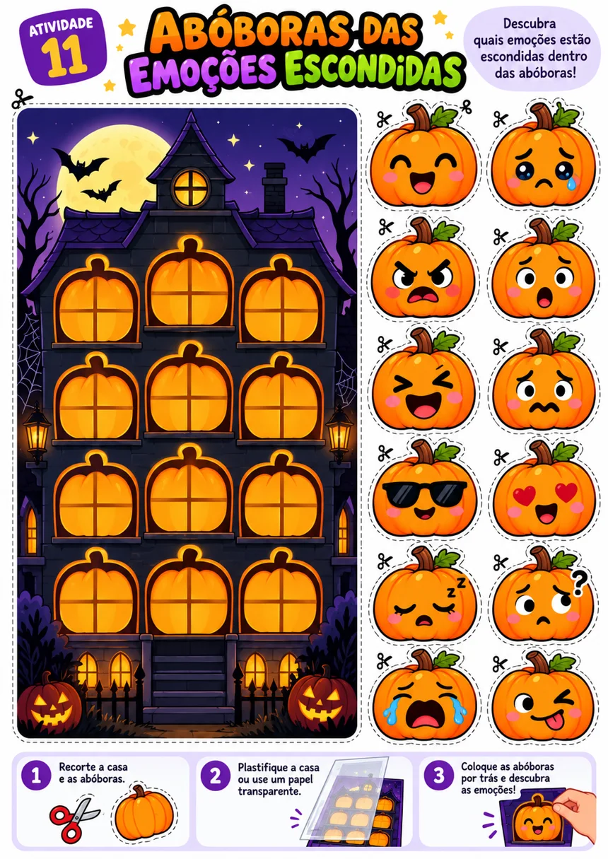 Amostra do PDF: emoções de Halloween