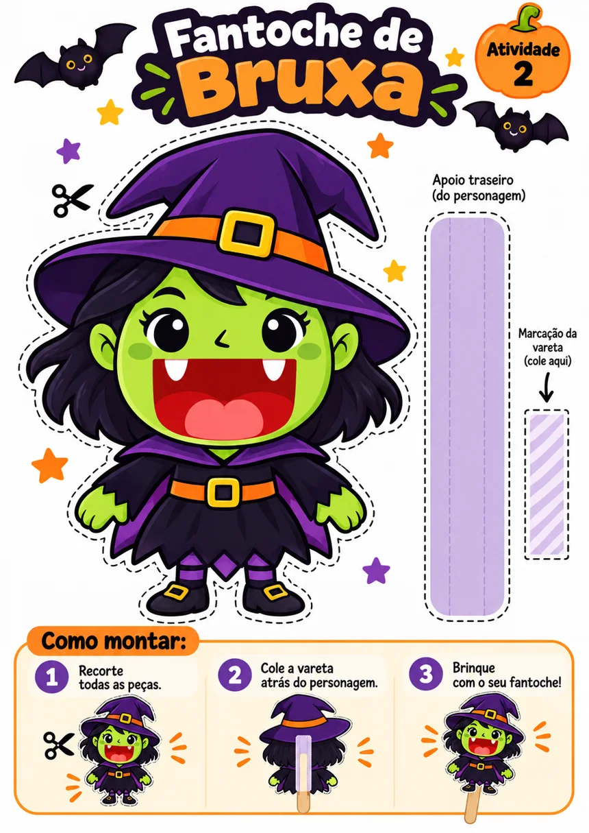 Amostra do PDF: fantoche de bruxa